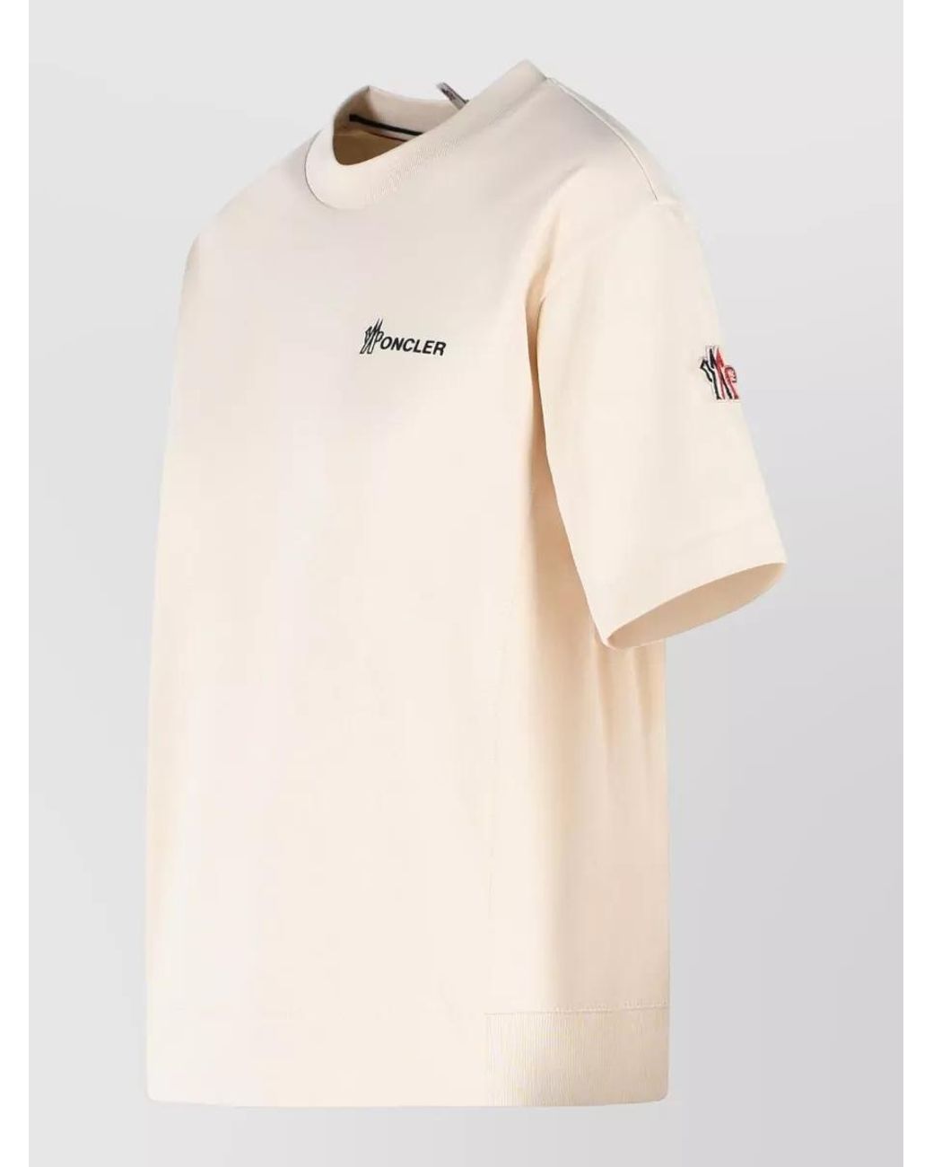 Moncler Natural Cotton T-Shirt