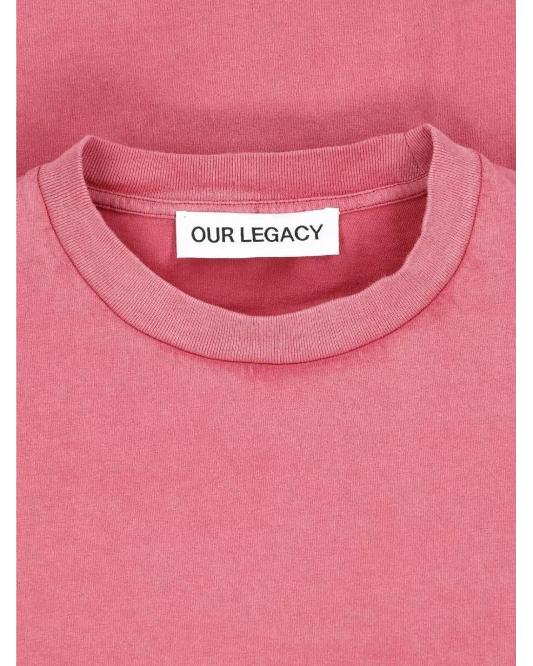 Our Legacy Pink Short-Sleeve Shirt for men