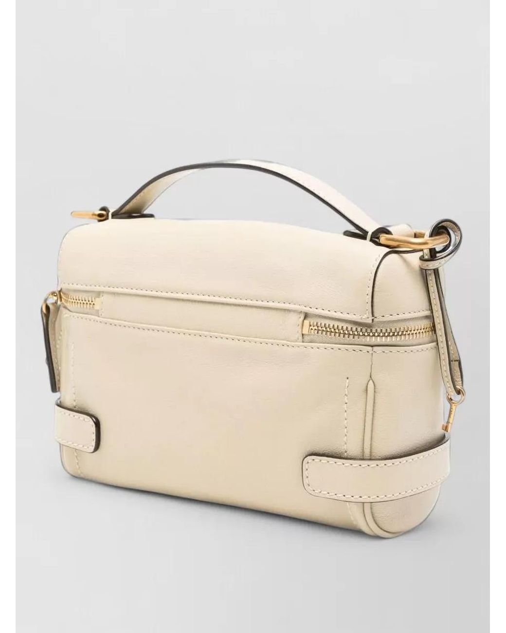 Chloé Natural Paddington Leather Mini Bag