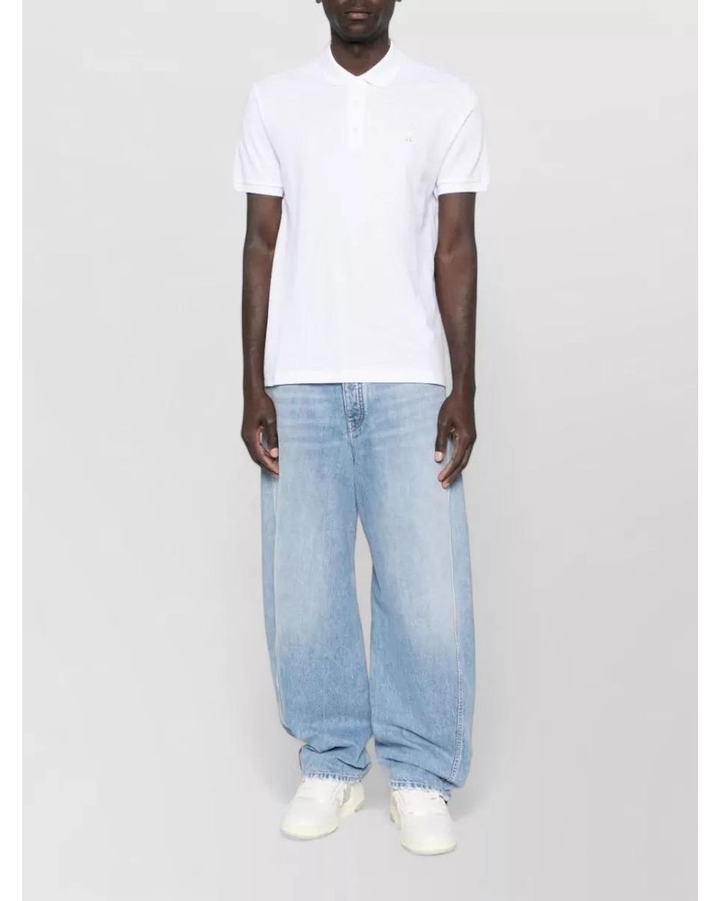 Moschino White Polo Shirt for men