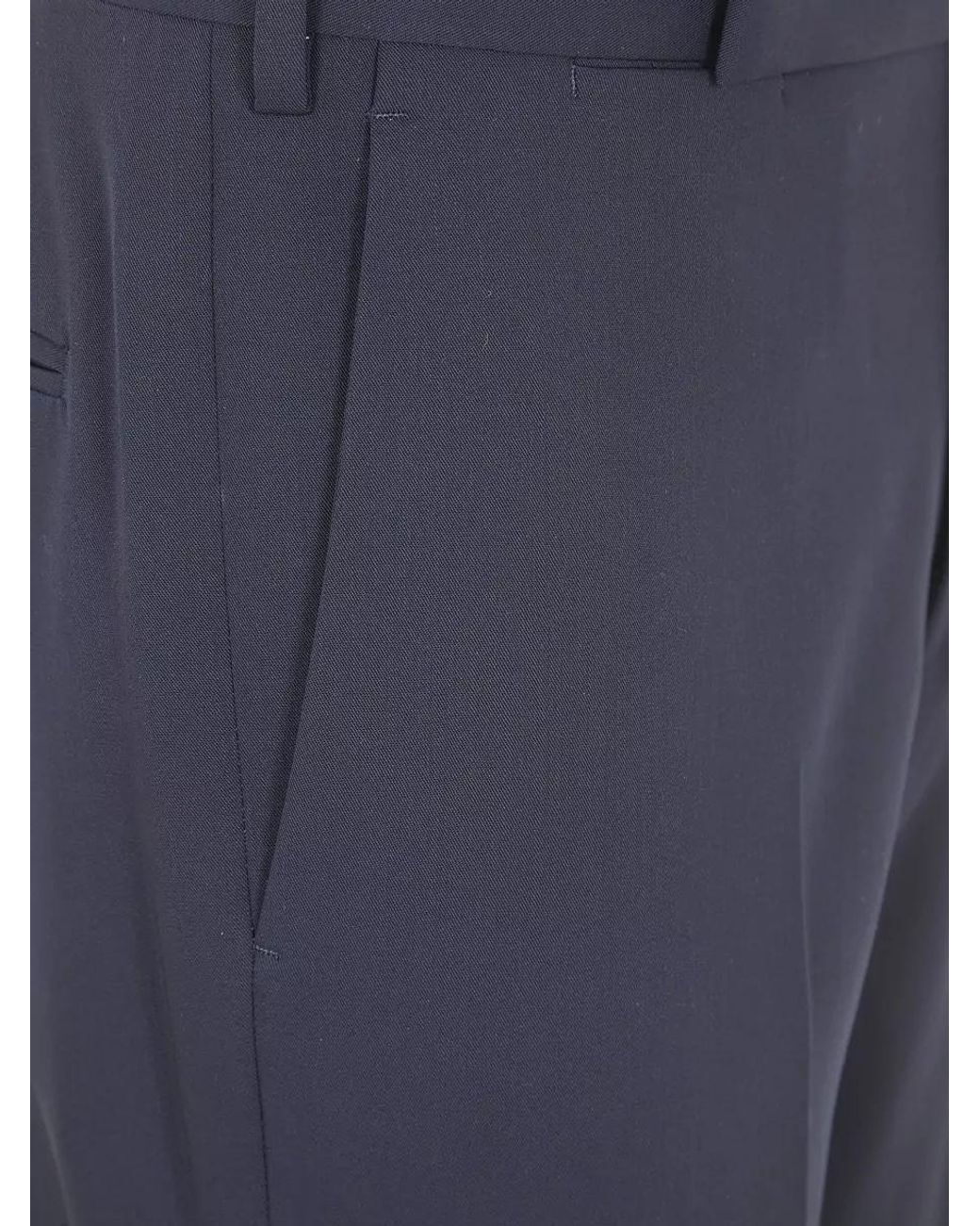 Lardini Blue Virgin Wool Tailored Trousers for men