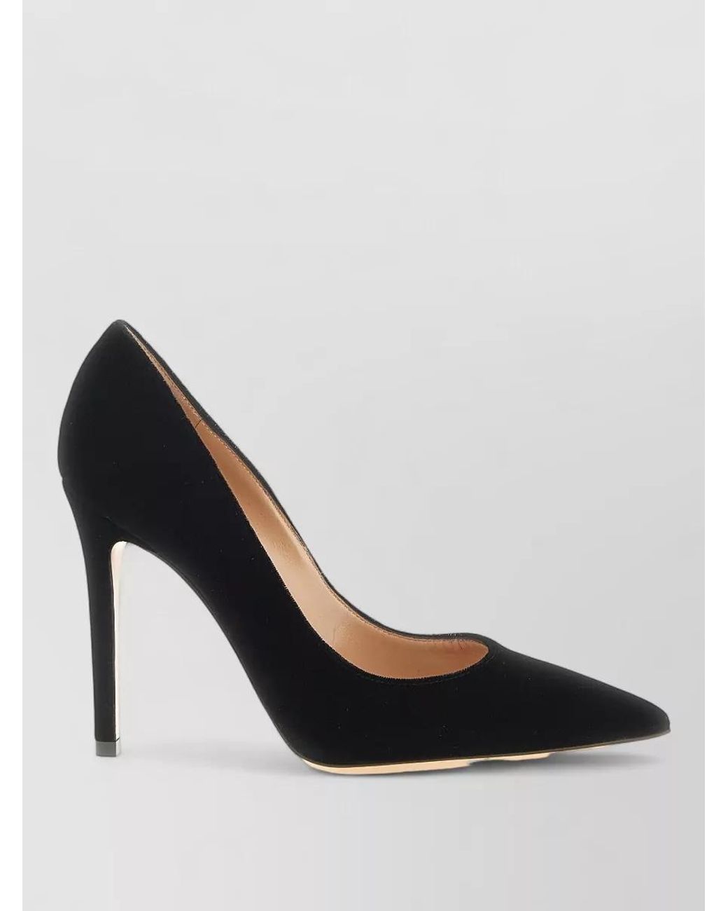 Gianvito Rossi Black Velvet Pointed-Toe Pumps