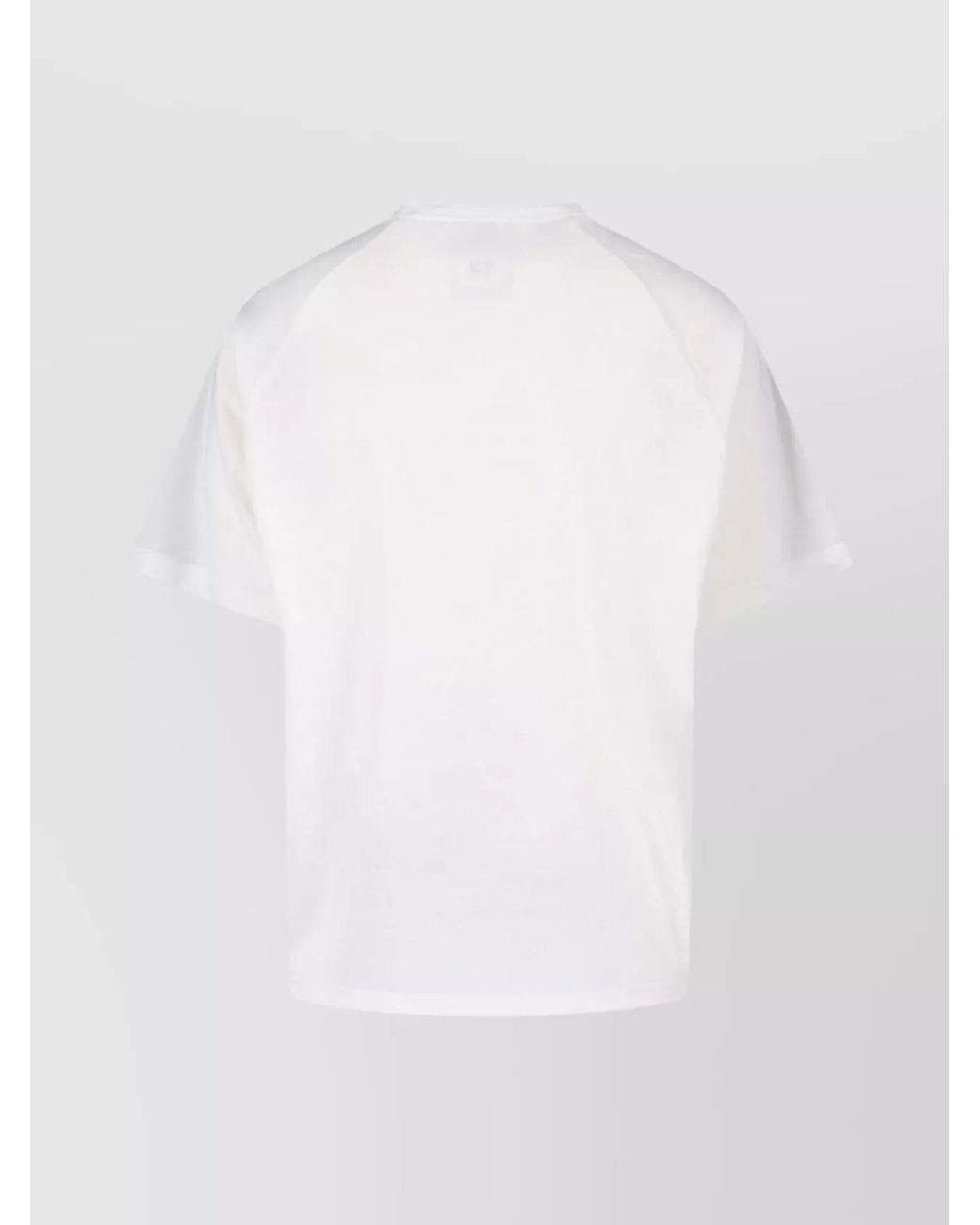 Y-3 White Ribbed Crew Neck Short Sleeve T-Shirt