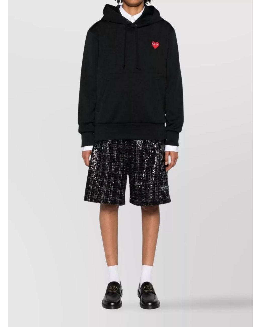 Comme des Garçons Black Logo Cotton Hoodie