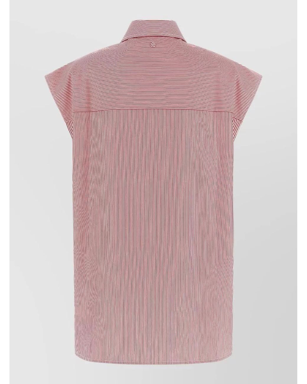 ARMARIUM Pink Striped Sleeveless Shirt