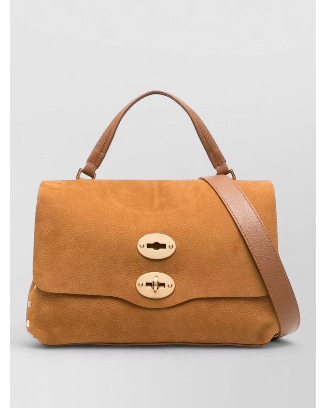 Zanellato Brown Suede Shoulder Bag