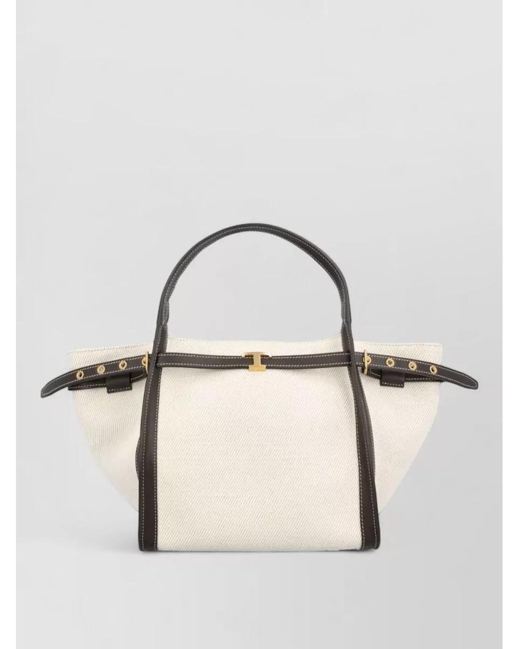 Tod's Metallic Small Leather Tote Bag