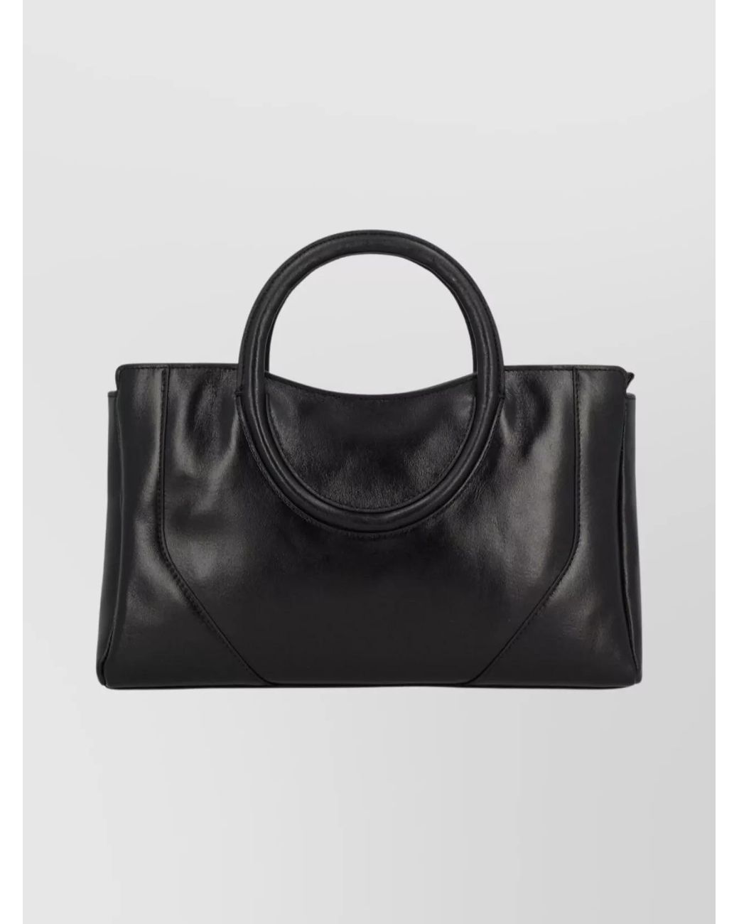 Staud Black Na Leather Satchel Bag