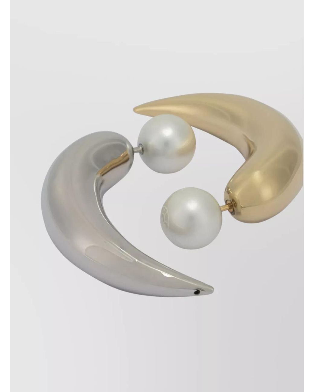 Emilio Pucci White Pearl Drop Earrings