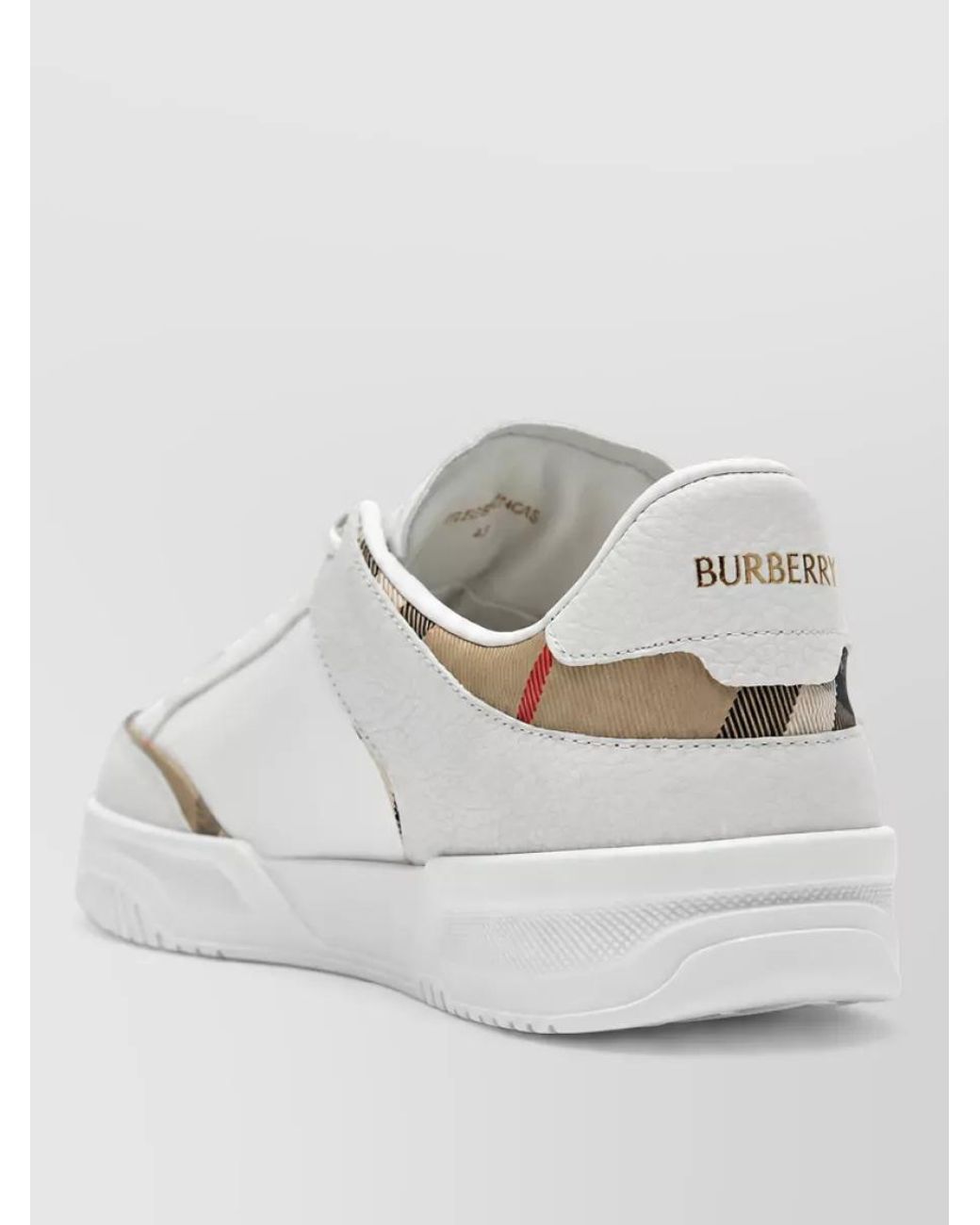 Burberry White Low Top Sneakers for men