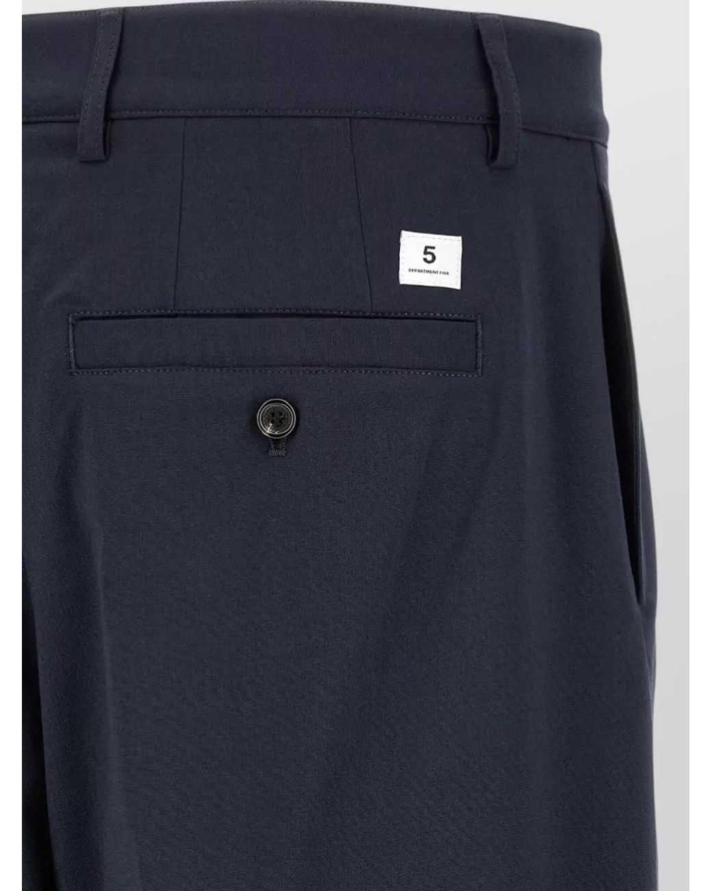 Department 5 Blue Wide-Leg Tailored Trousers for men