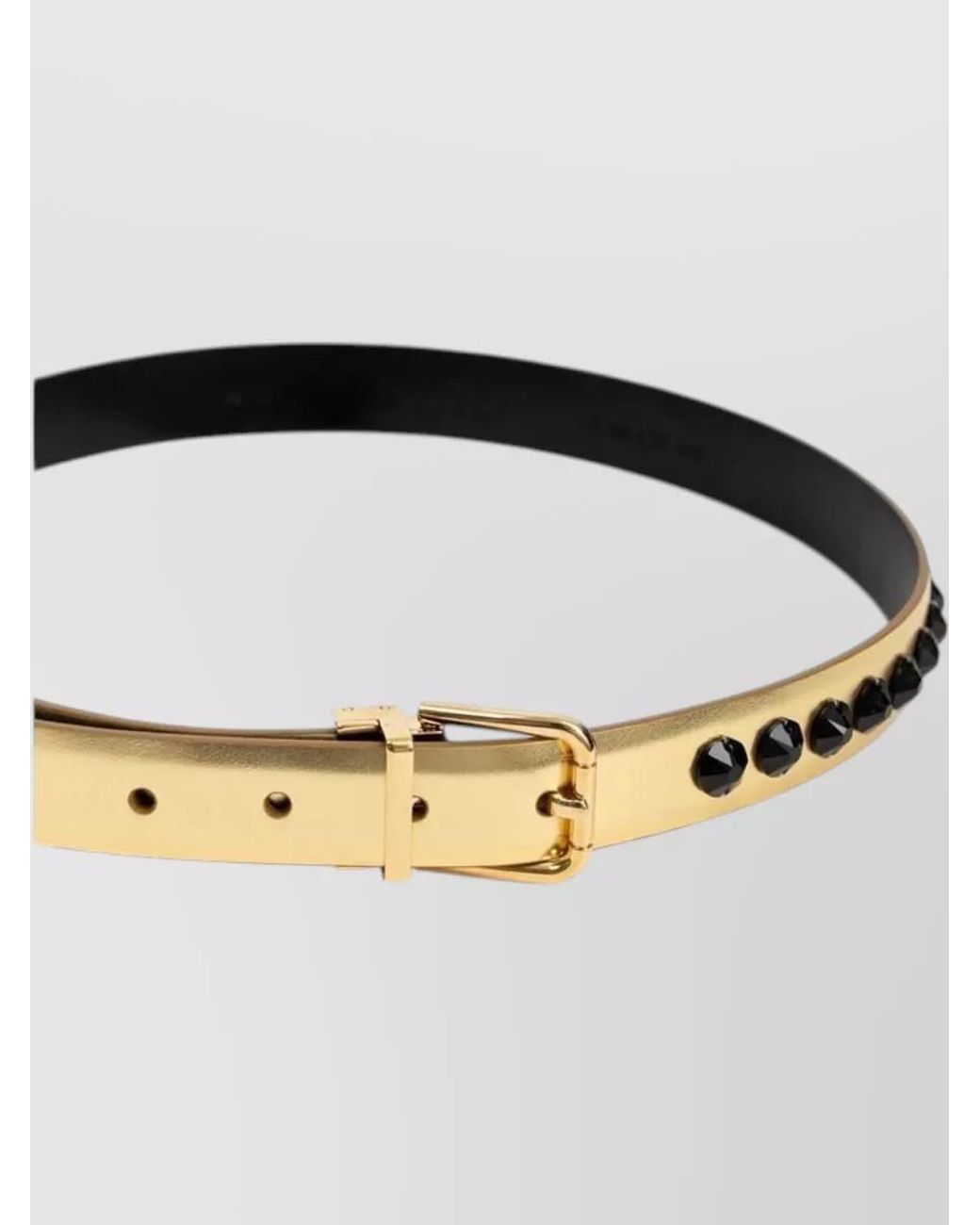 Dolce & Gabbana Gray Leather Belt