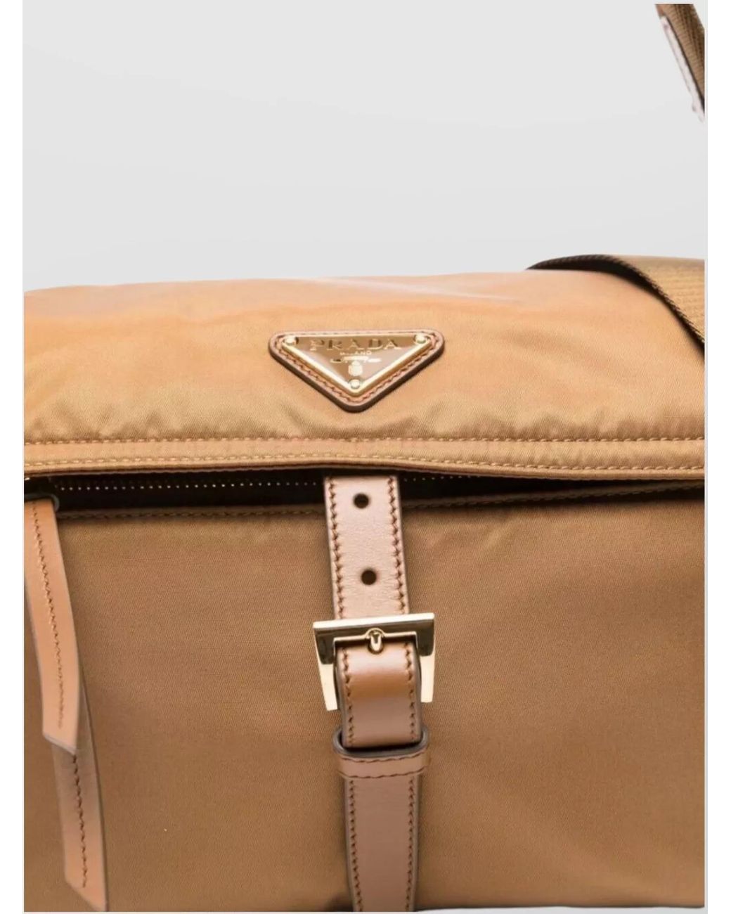 Prada Natural Explore Medium Recycled Polyamide Shoulder Bag