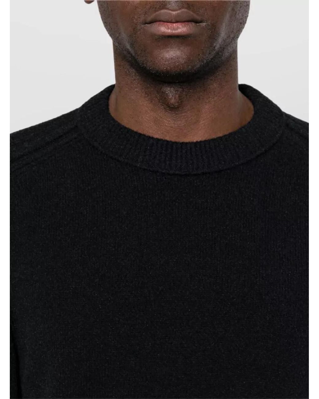 C P Company Black Crewneck Jumper for men