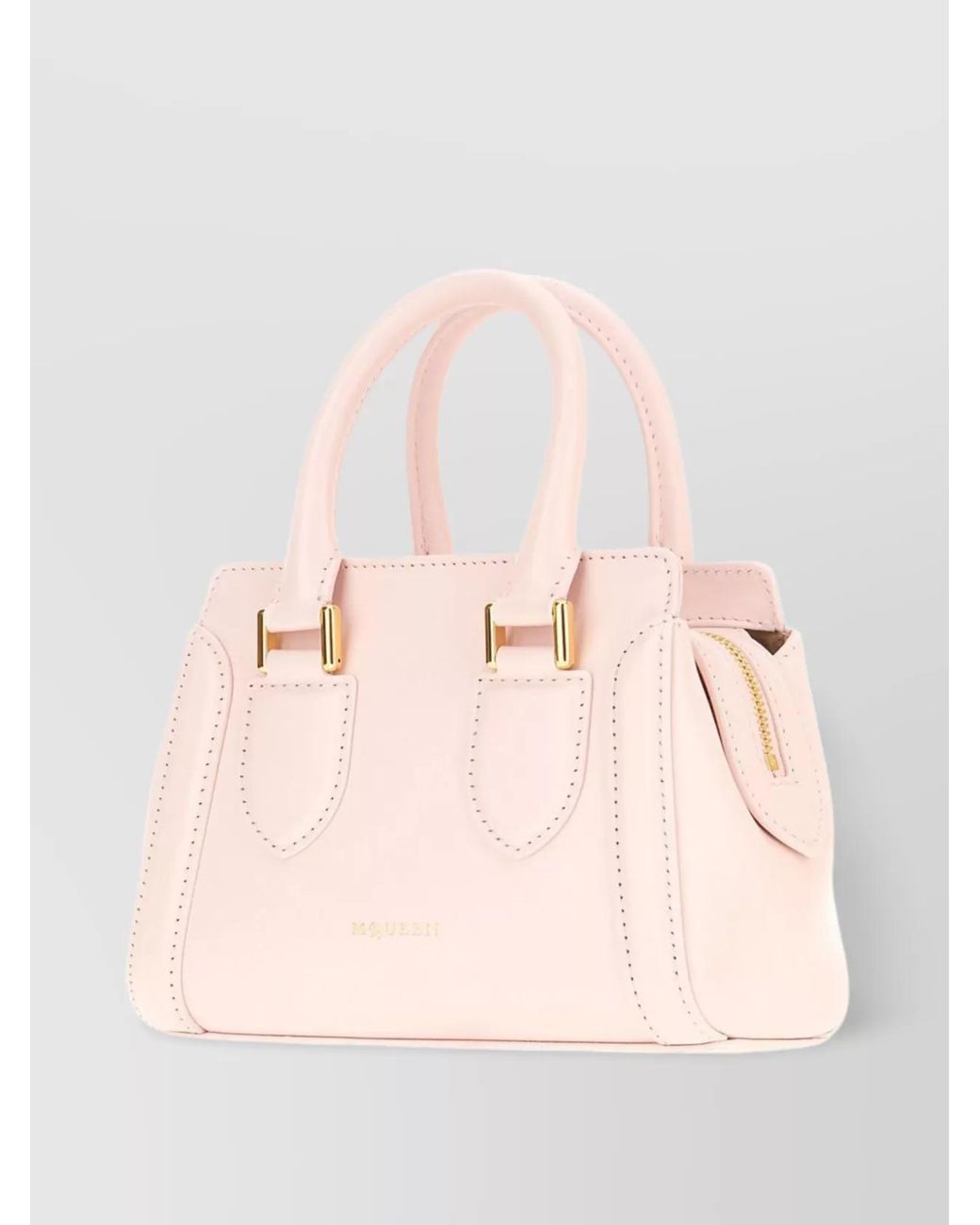McQueen Pink The Tote Mini Leather Tote Bag
