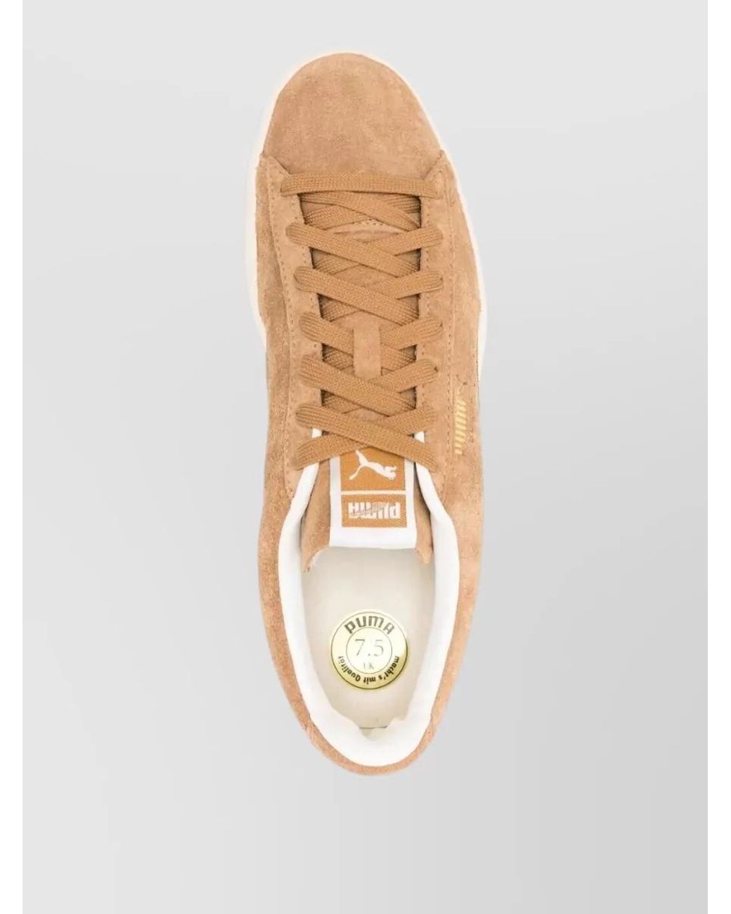 PUMA Natural Leather Lace-Up Sneakers