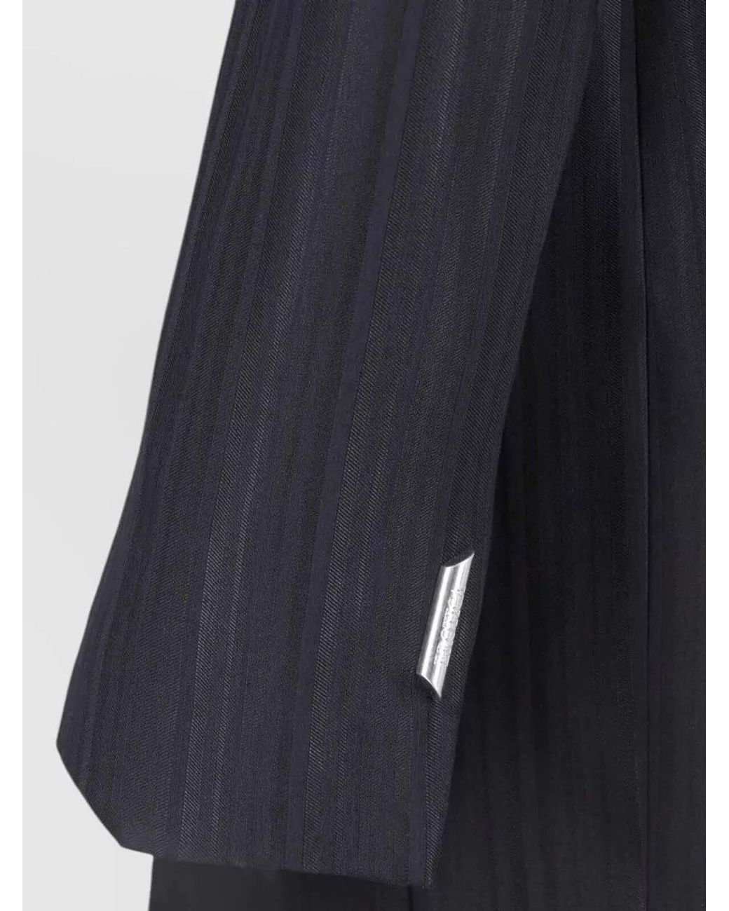 Dondup Black Virgin Wool Suit Jacket