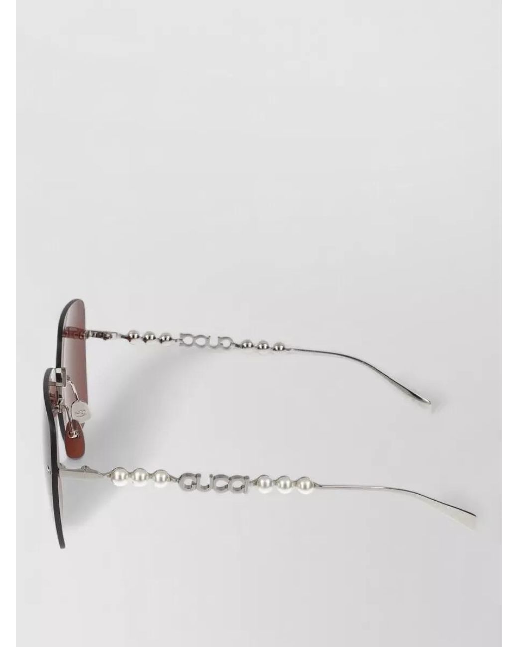 Gucci Pink Metal Sunglasses