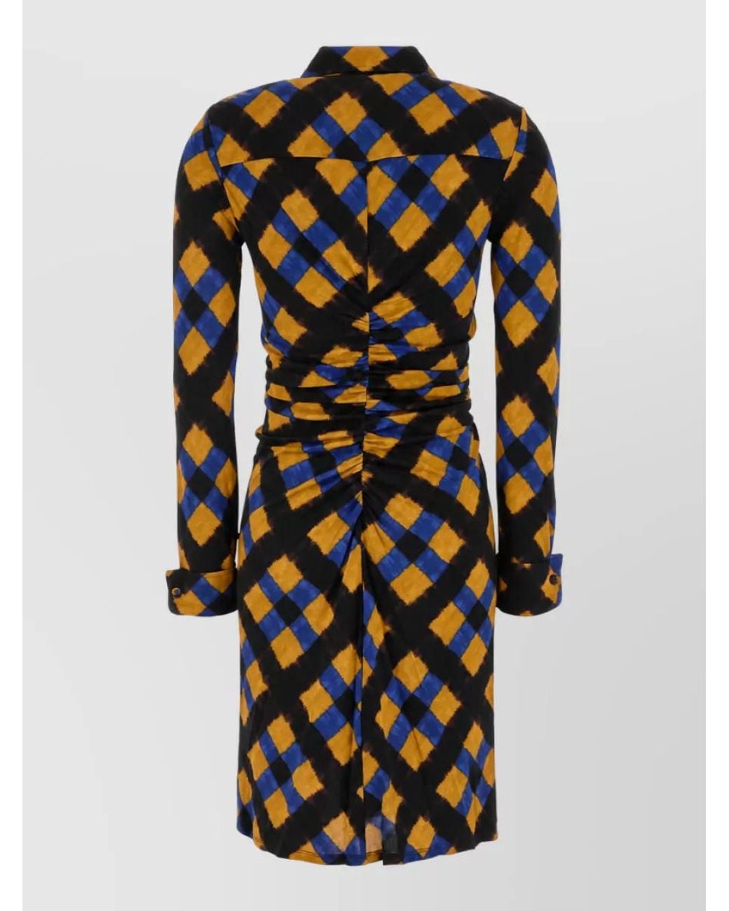 Diane von Furstenberg Black Printed Midi Dress
