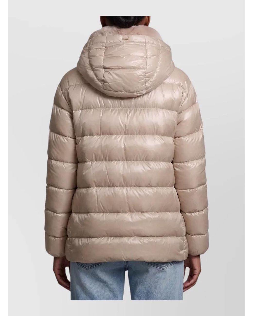 Herno Brown Down Quilted Parka Coat
