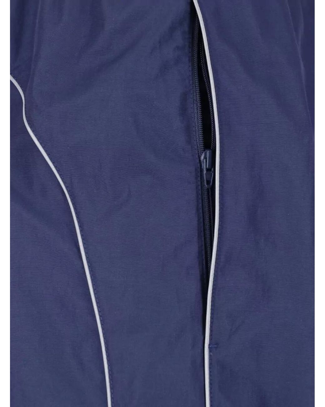 Balenciaga Blue Mid-Rise Wide-Leg Tracksuit Pants for men