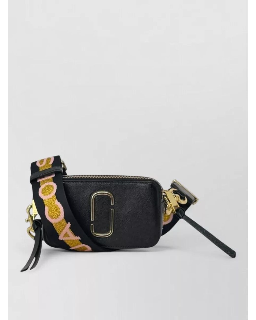 Marc Jacobs Black The Snapshot Leather Crossbody Bag