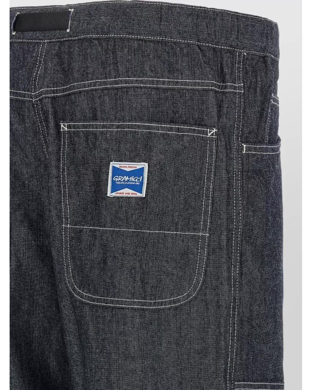 Gramicci Gray Denim Straight-Leg Jeans for men