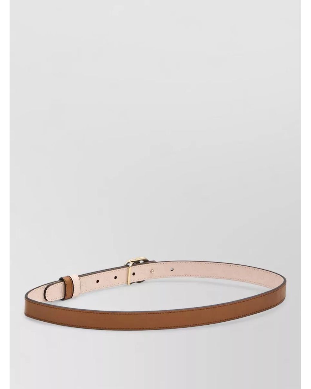 Gucci Multicolor Leather Reversible Skinny Belt