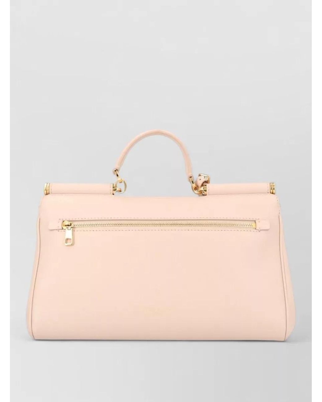 Dolce & Gabbana Natural My Sicily Leather Shoulder Bag