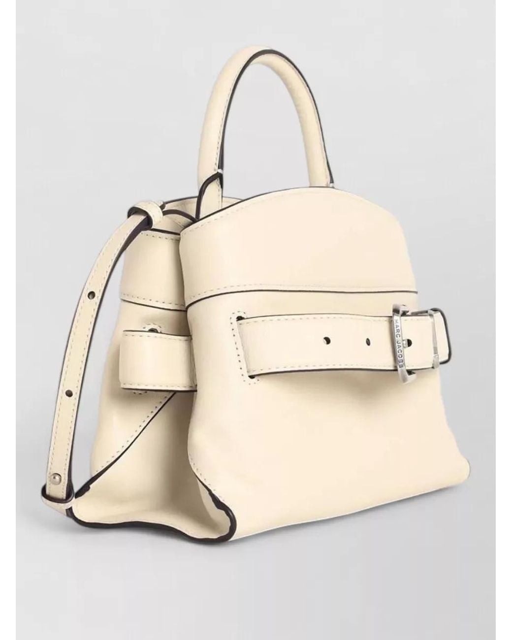 Marc Jacobs Natural Small Leather Satchel Bag Adjustable Strap