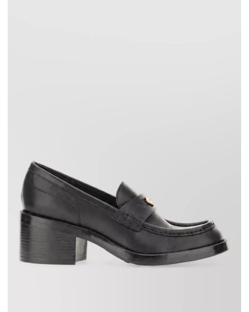 Chloé Black Leather Loafers