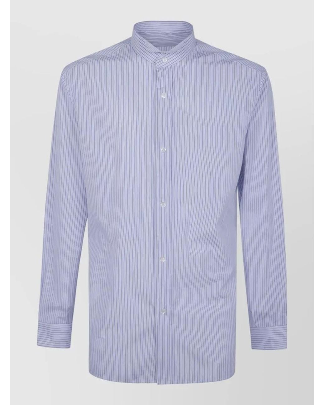 Maison Margiela Blue Cotton Poplin Shirt for men