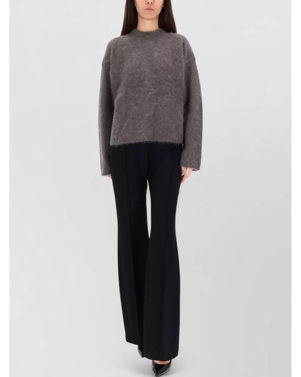 THE GARMENT Gray Mohair-Blend Relaxed-Fit Sweater