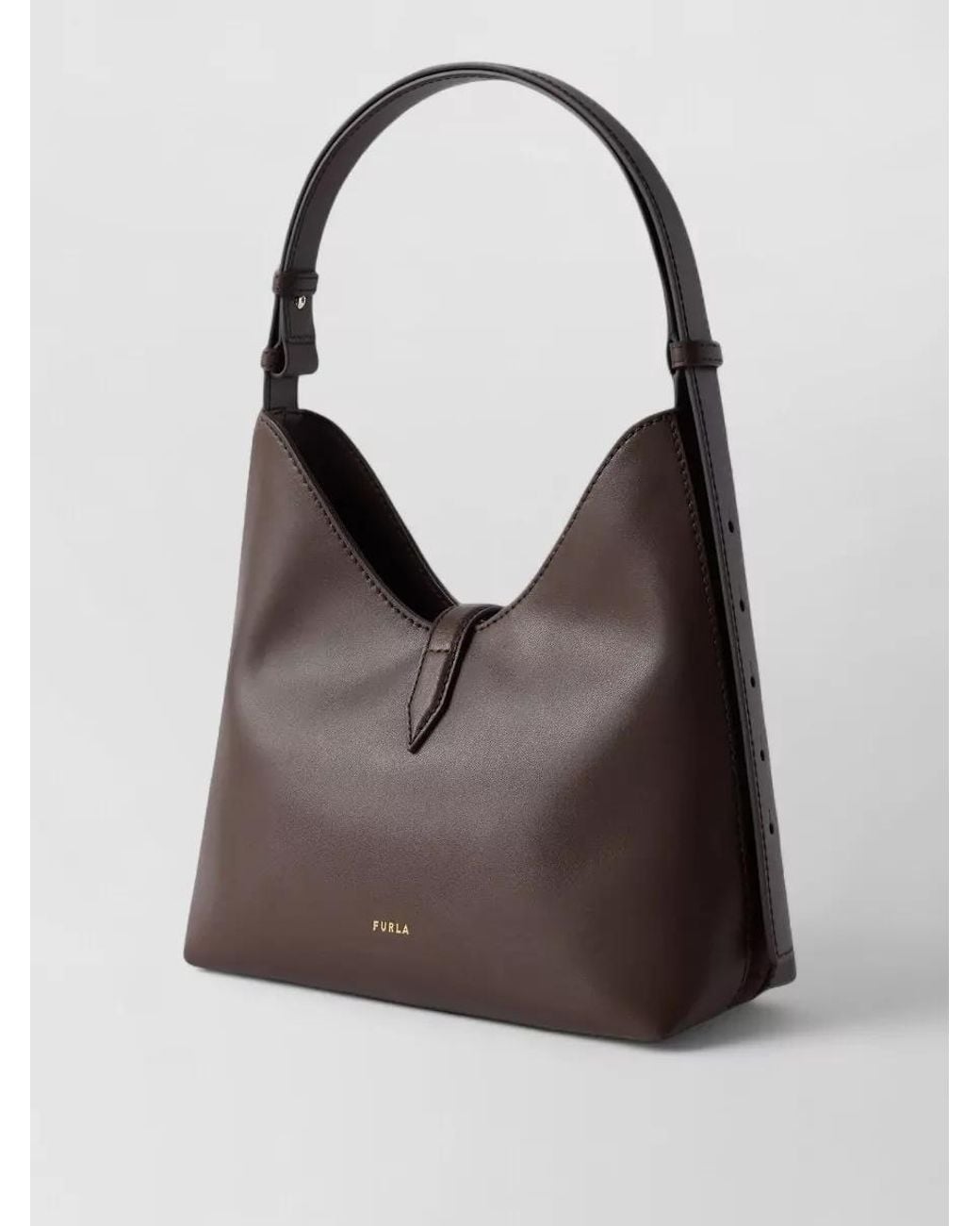 Furla Brown Na Leather Shoulder Bag