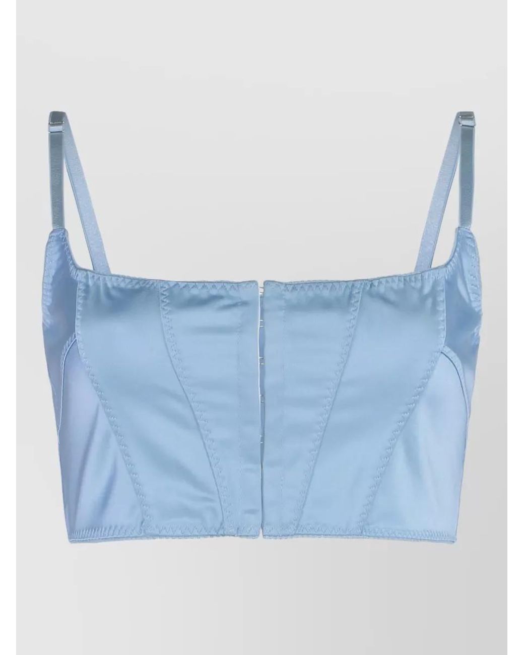 Anna October Blue Cropped Tank Top