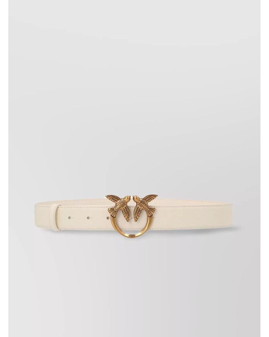 Pinko Natural Leather Love Berry Belt