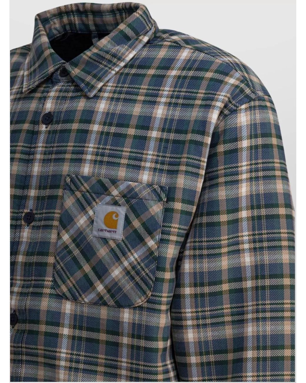 Carhartt Gray Checked Shirt Jacket for men