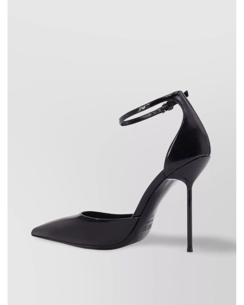 Paris Texas White Patent Leather Ankle Strap Pumps