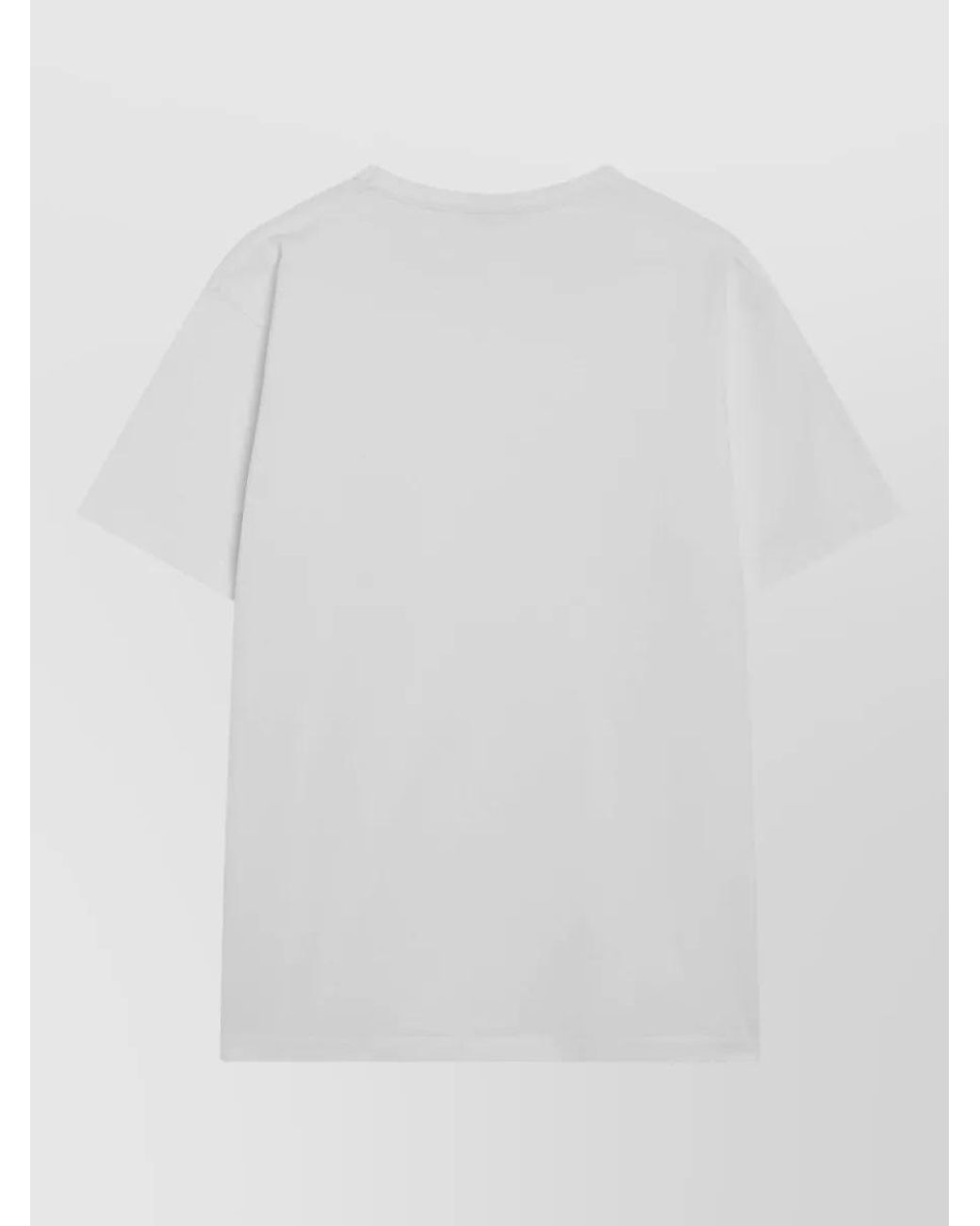J.W. Anderson White Logo-Embroidered T-Shirt for men