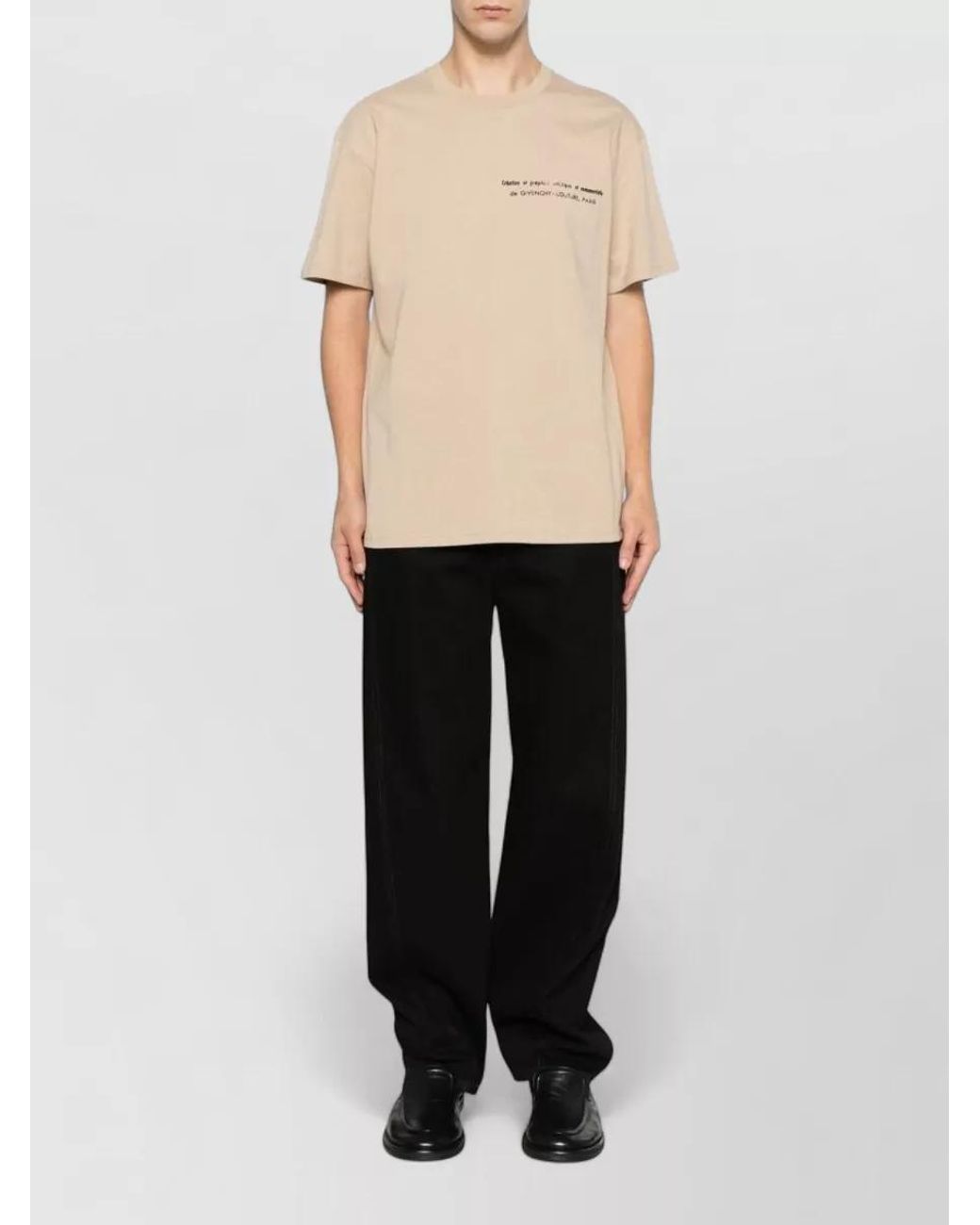 Givenchy Natural Cotton Short-Sleeve T-Shirt for men