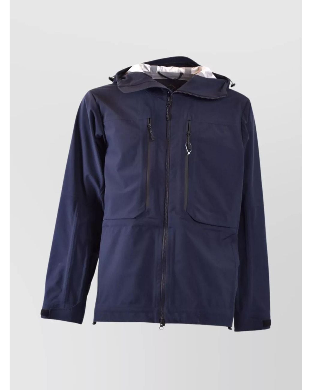 Paul & Shark Blue Hooded Jacket for men