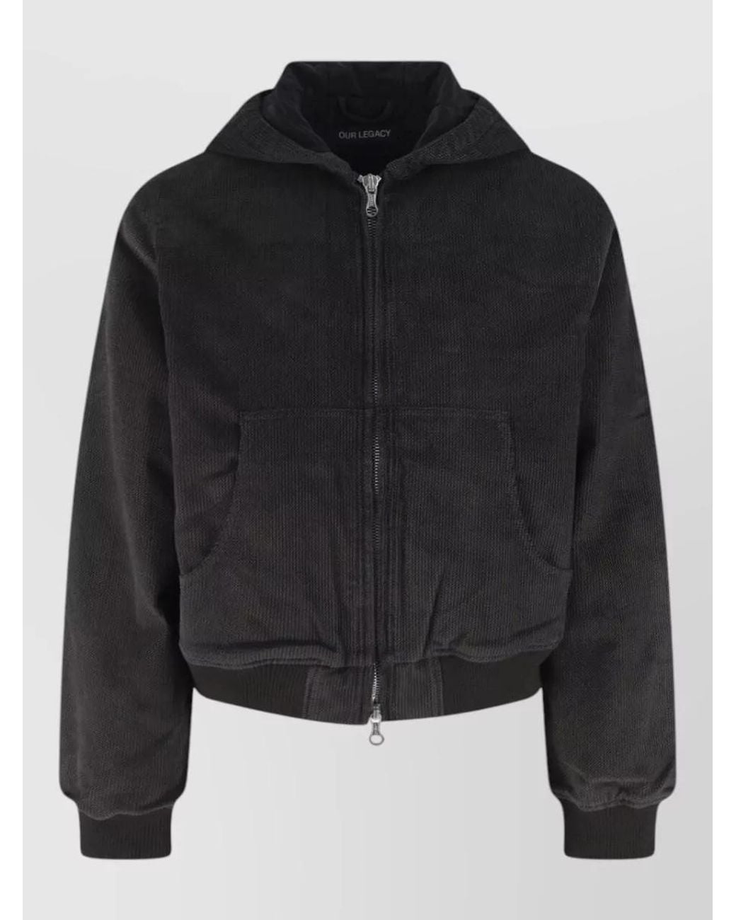 Our Legacy Black Single-Breasted Coat for men