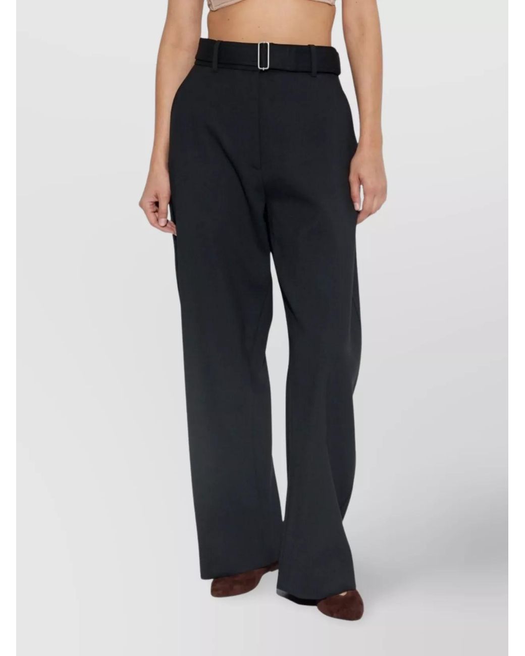 Studio Nicholson Blue Wide-Leg Trousers