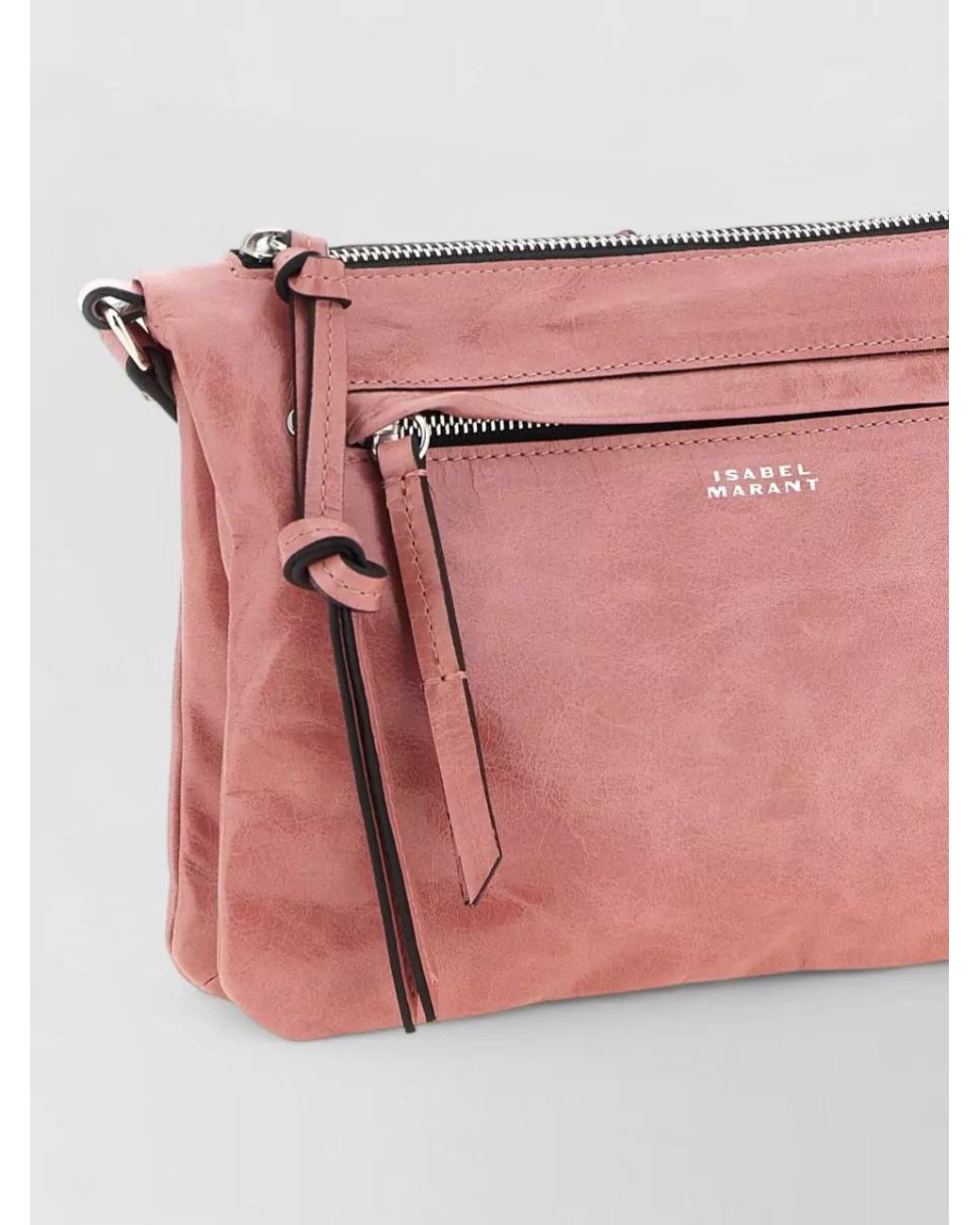 Isabel Marant Pink Winna Calfskin Leather Crossbody Bag