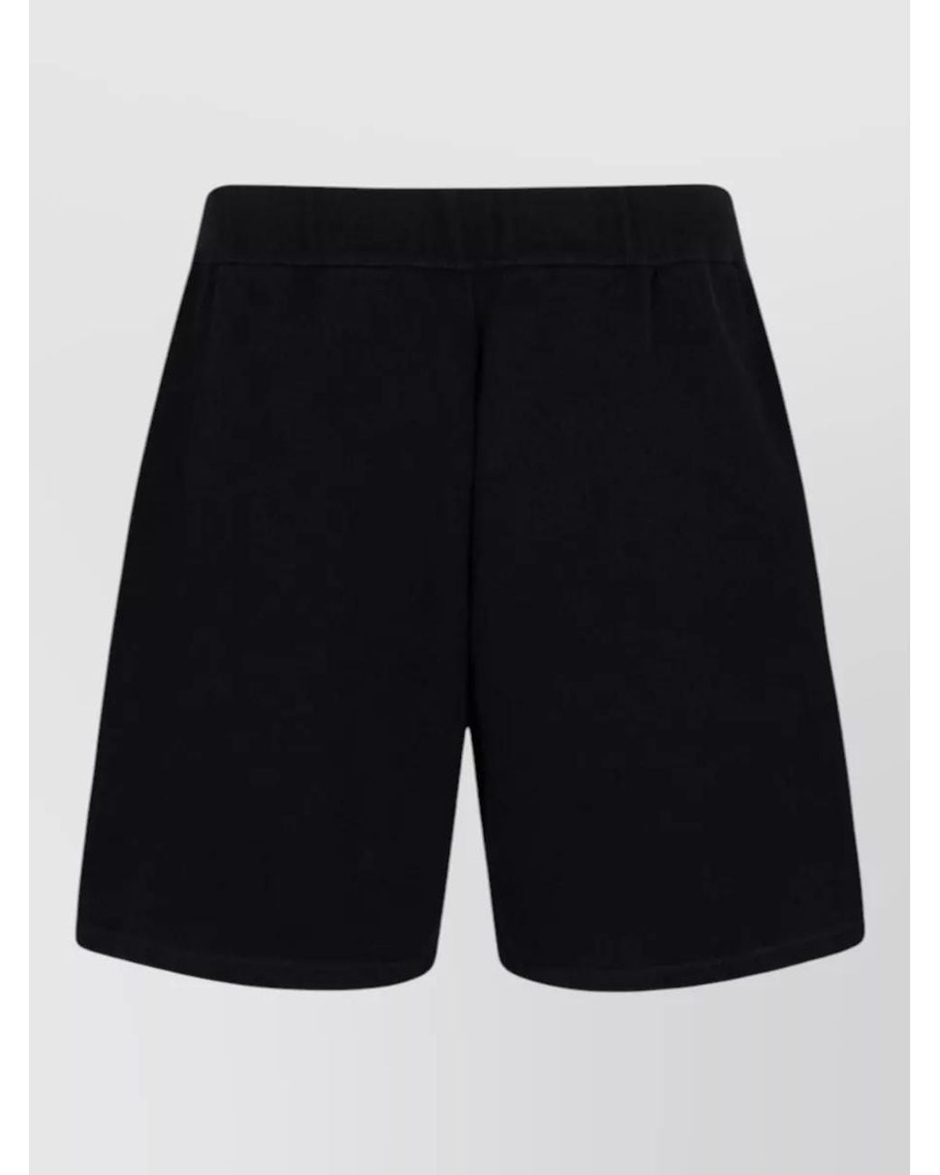 DSquared² Black Cotton Relaxed-Fit Knee-Length Chino Shorts for men