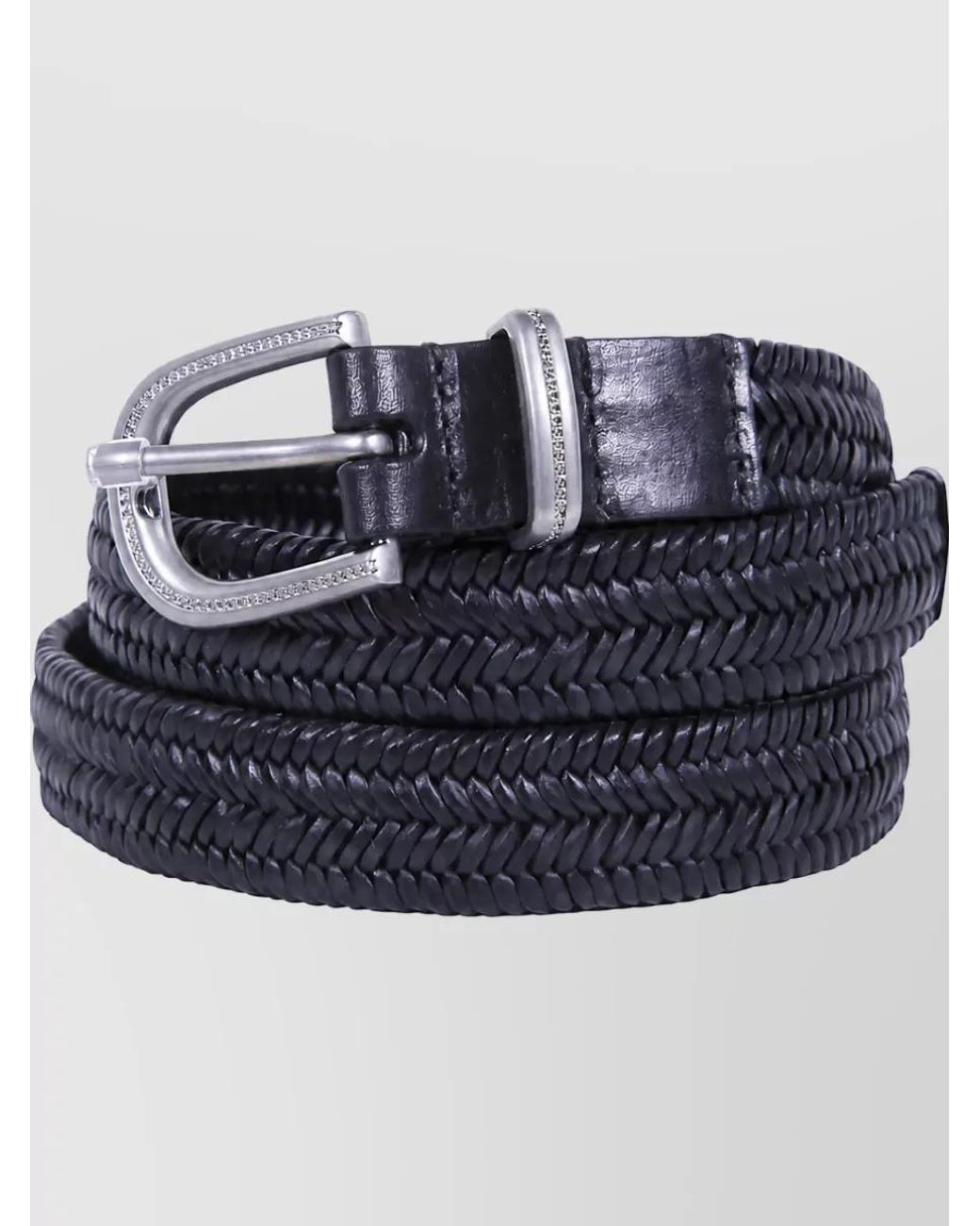 Brunello Cucinelli White Leather Belt