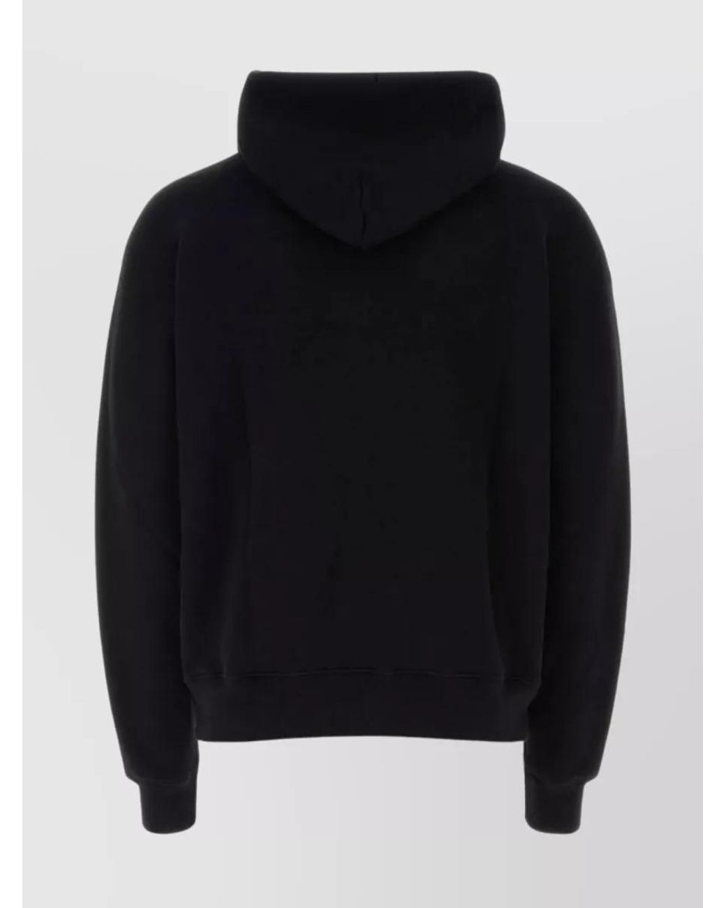 Off-White c/o Virgil Abloh Black Cotton Oversized Logo Hoodie for men