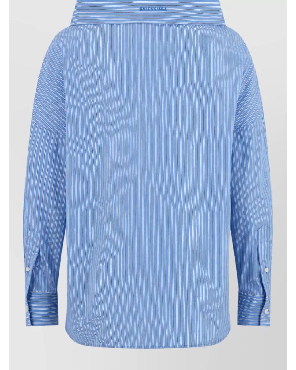 Balenciaga Blue Relaxed-Fit Shirt