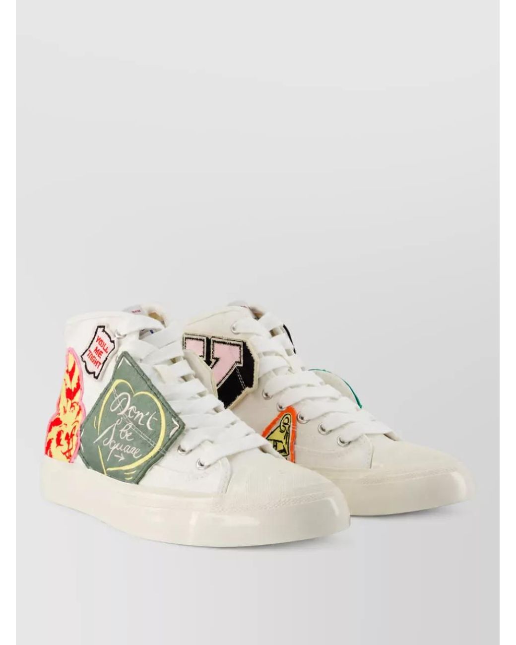 KENZO Multicolor Cotton High-Top Sneakers