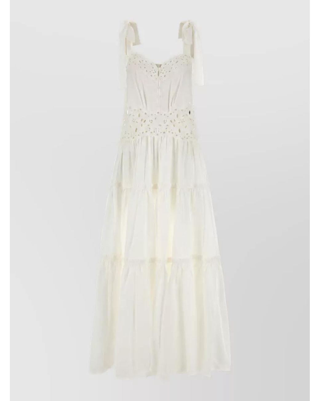 Chloé White Cotton Maxi Dress